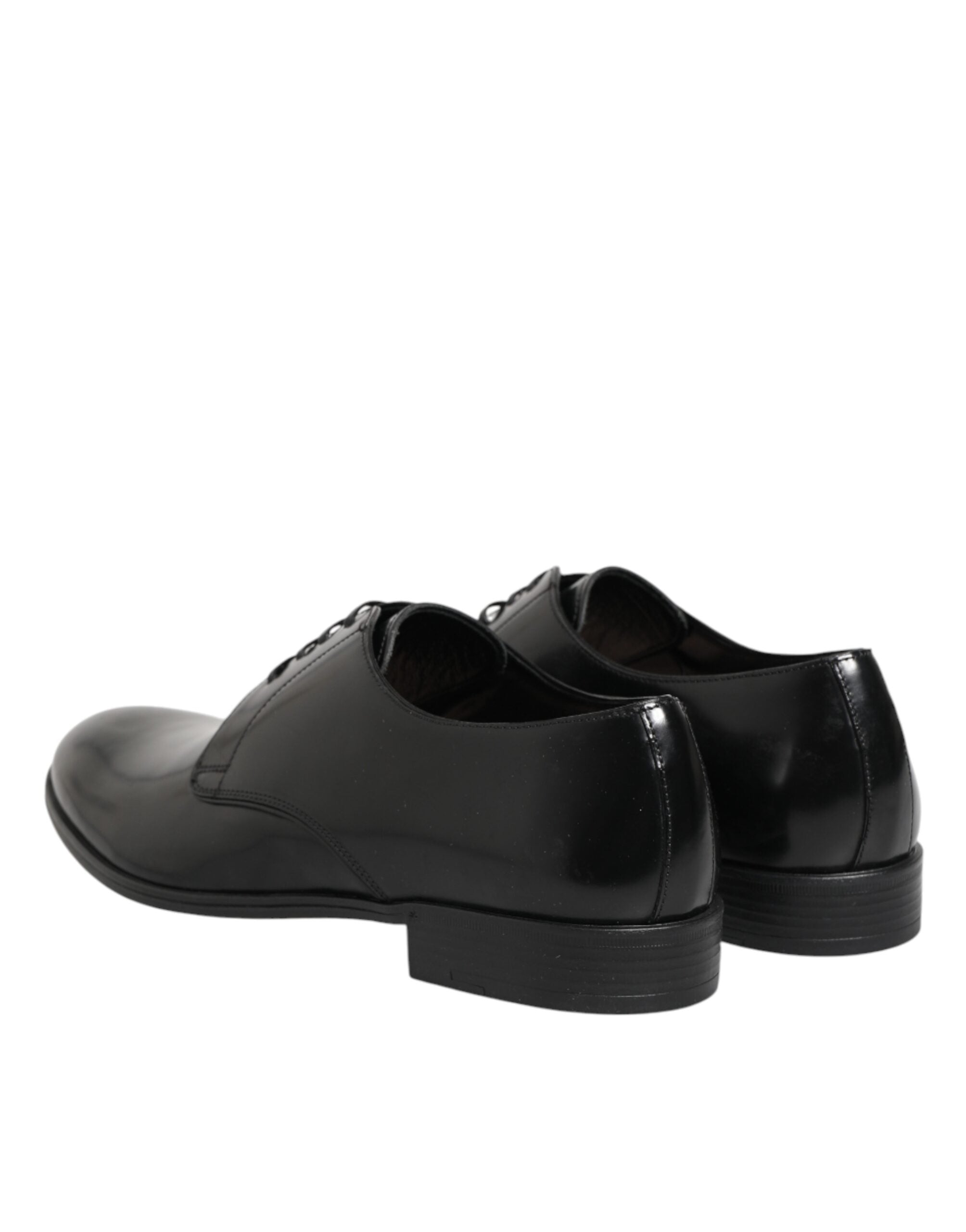 Dolce & Gabbana Schwarze Derby-Schnürschuhe aus Kalbsleder