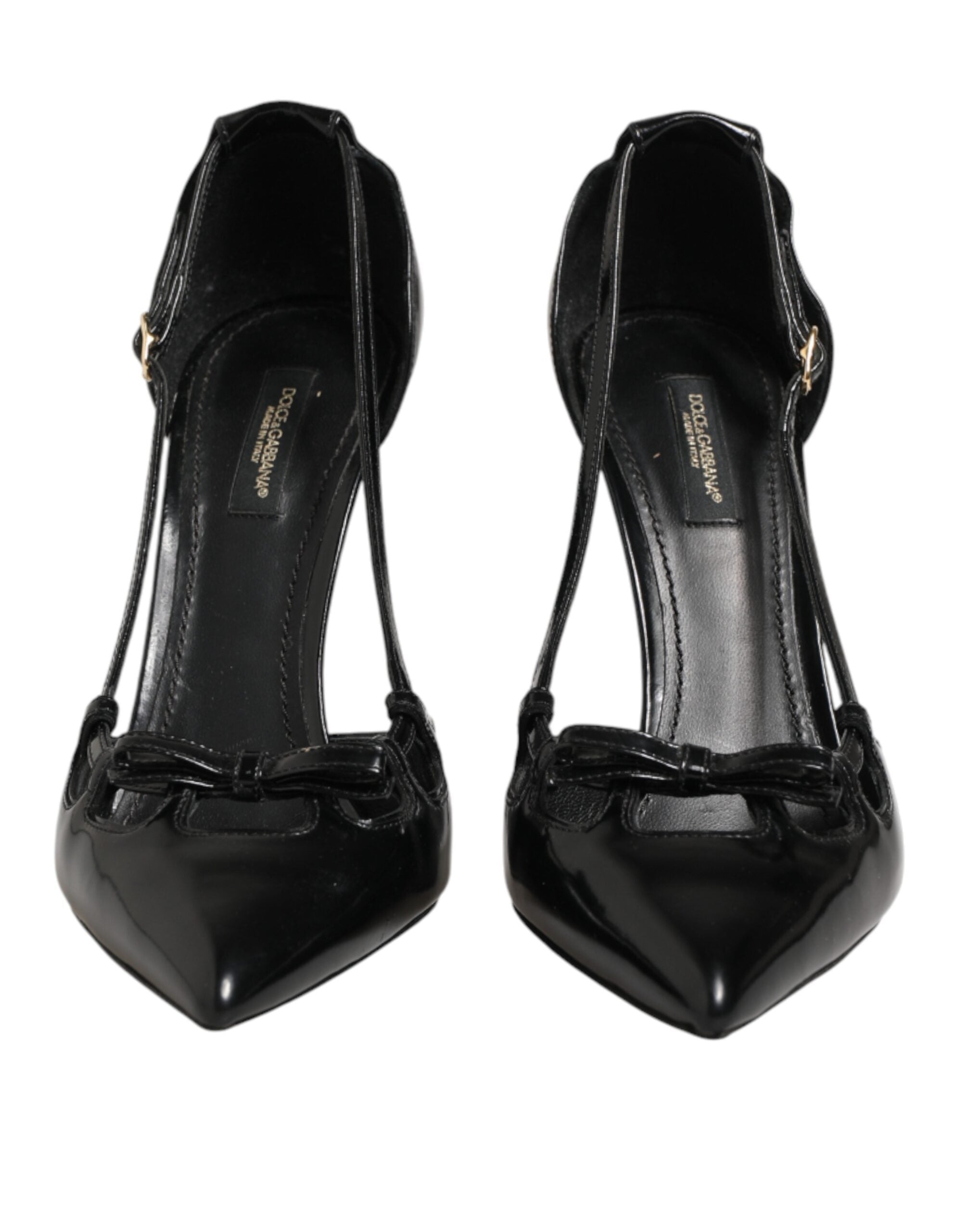 Dolce & Gabbana Schwarze Lackleder-Pumps mit hohem Absatz