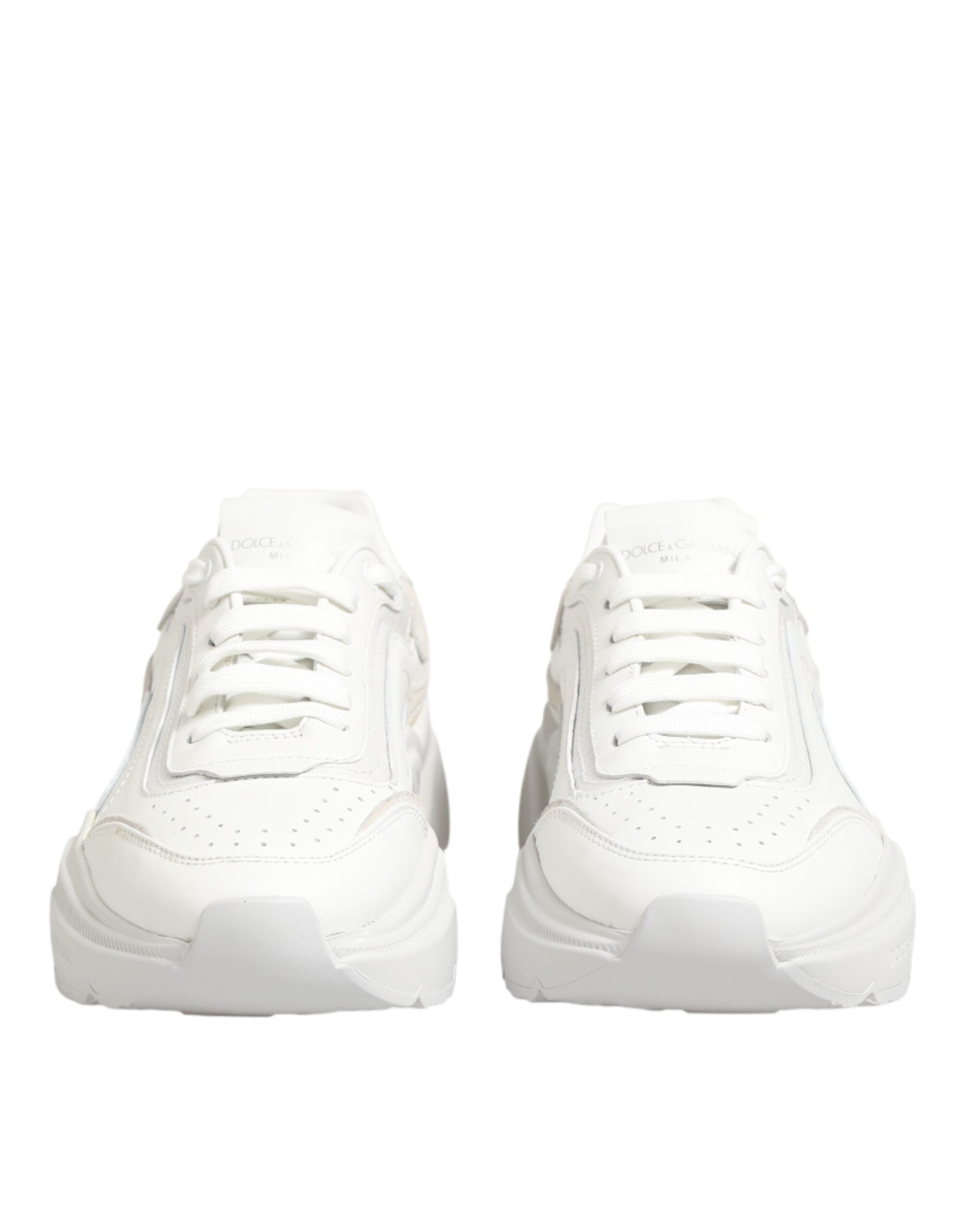 Dolce & Gabbana Weiße Leder-Daymaster Low-Top Sneakers