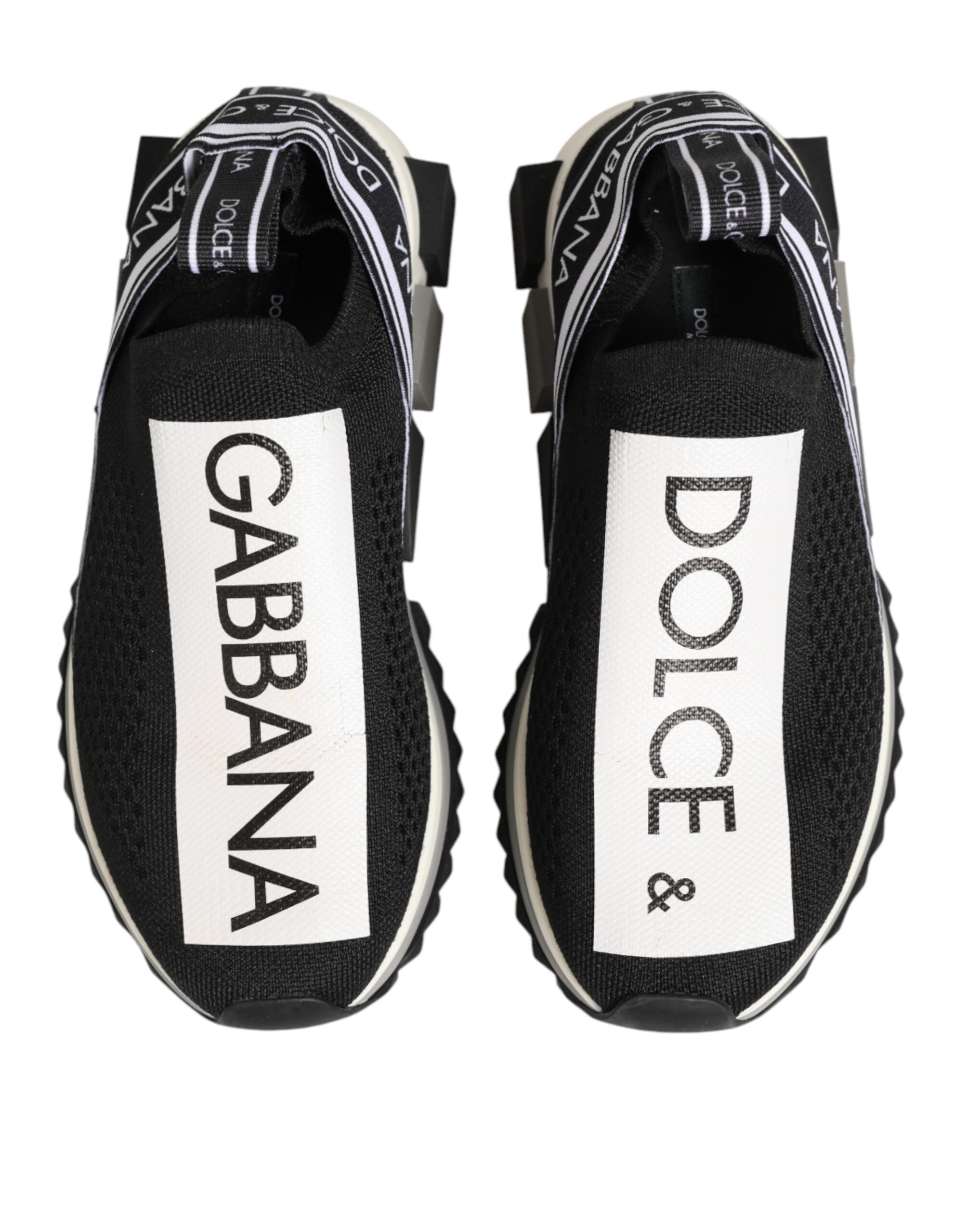 Dolce & Gabbana Schwarze Logo-Sneaker Sorrento
