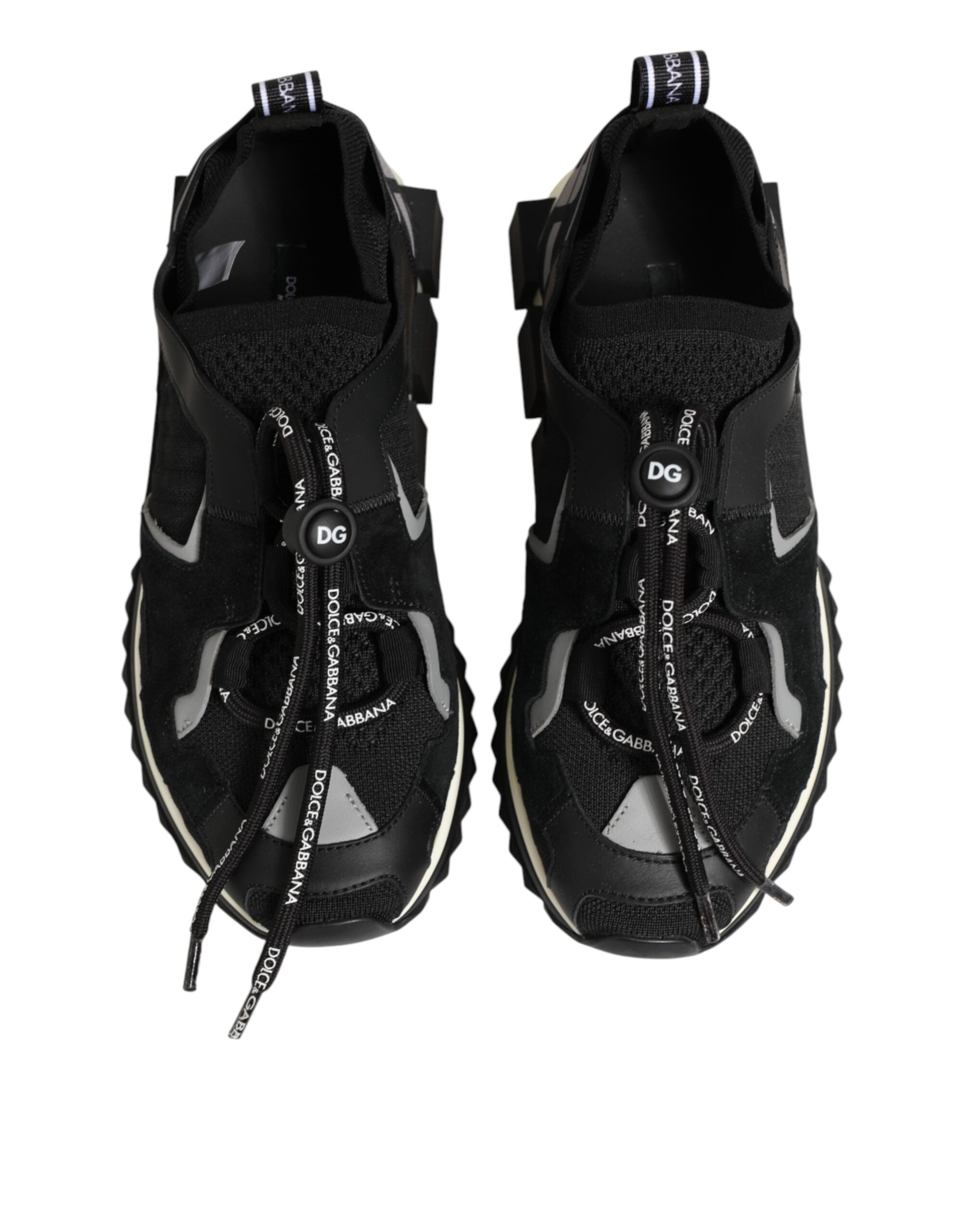 Dolce & Gabbana Schwarze Sorrento-Trekking-Sneakers aus Mesh