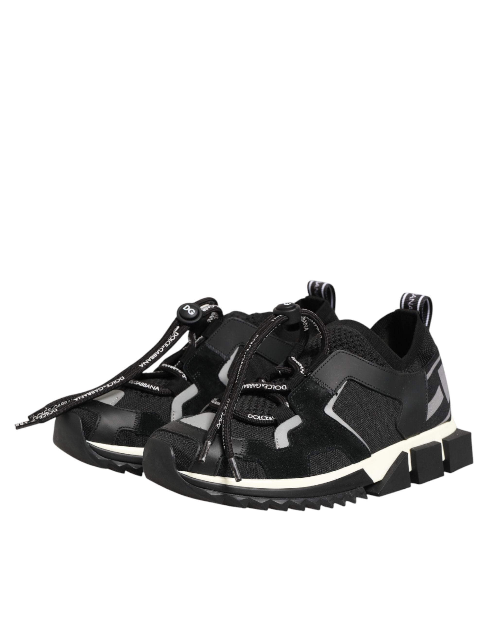 Dolce & Gabbana Schwarze Sorrento-Trekking-Sneakers aus Mesh