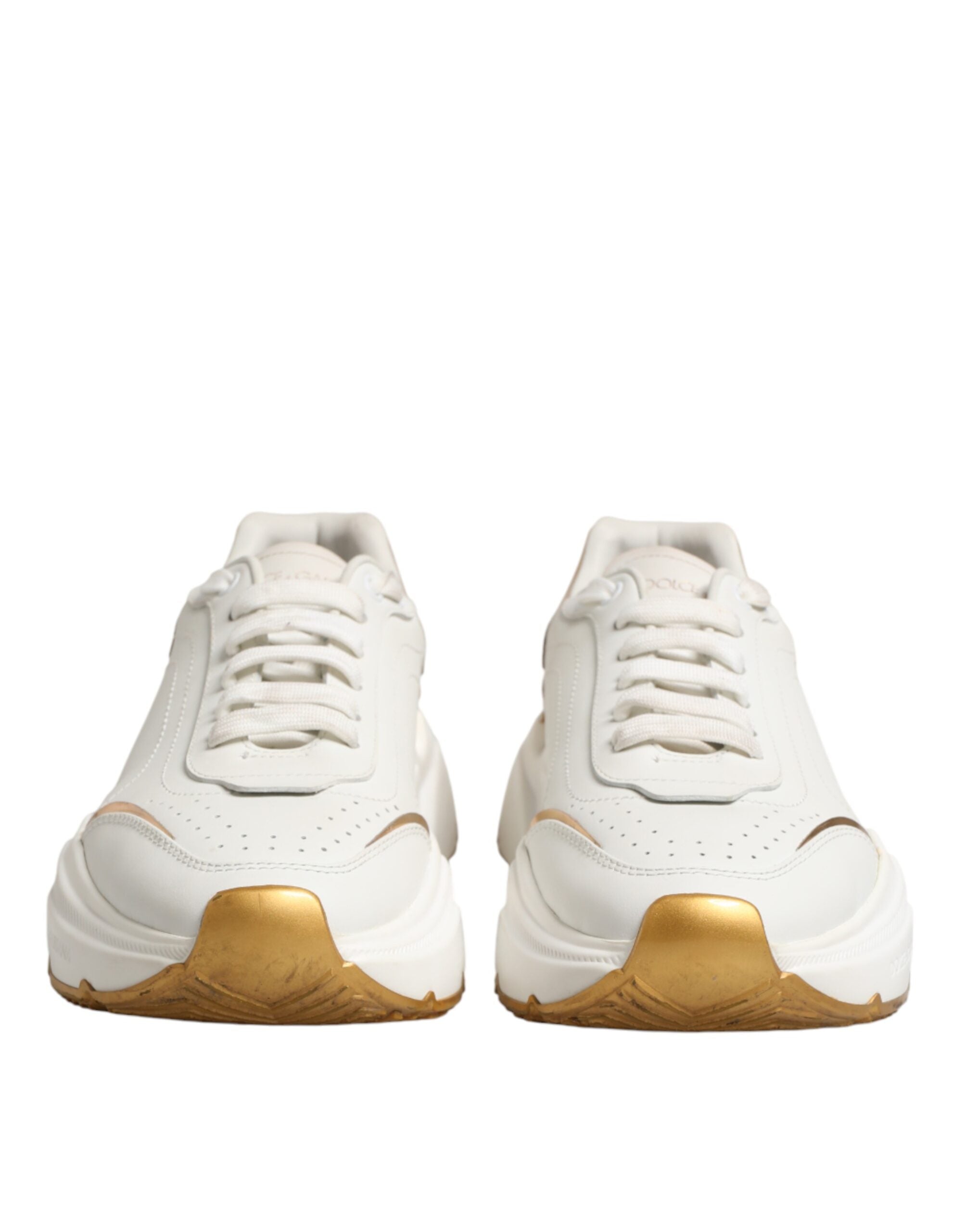 Dolce & Gabbana Weiße Gold Daymaster Sneakers