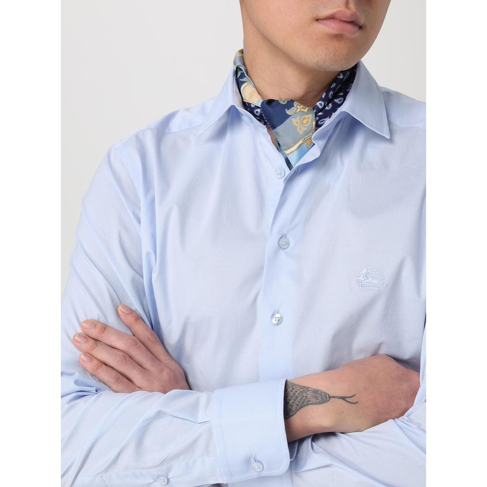 Etro Blaues Seidentuch