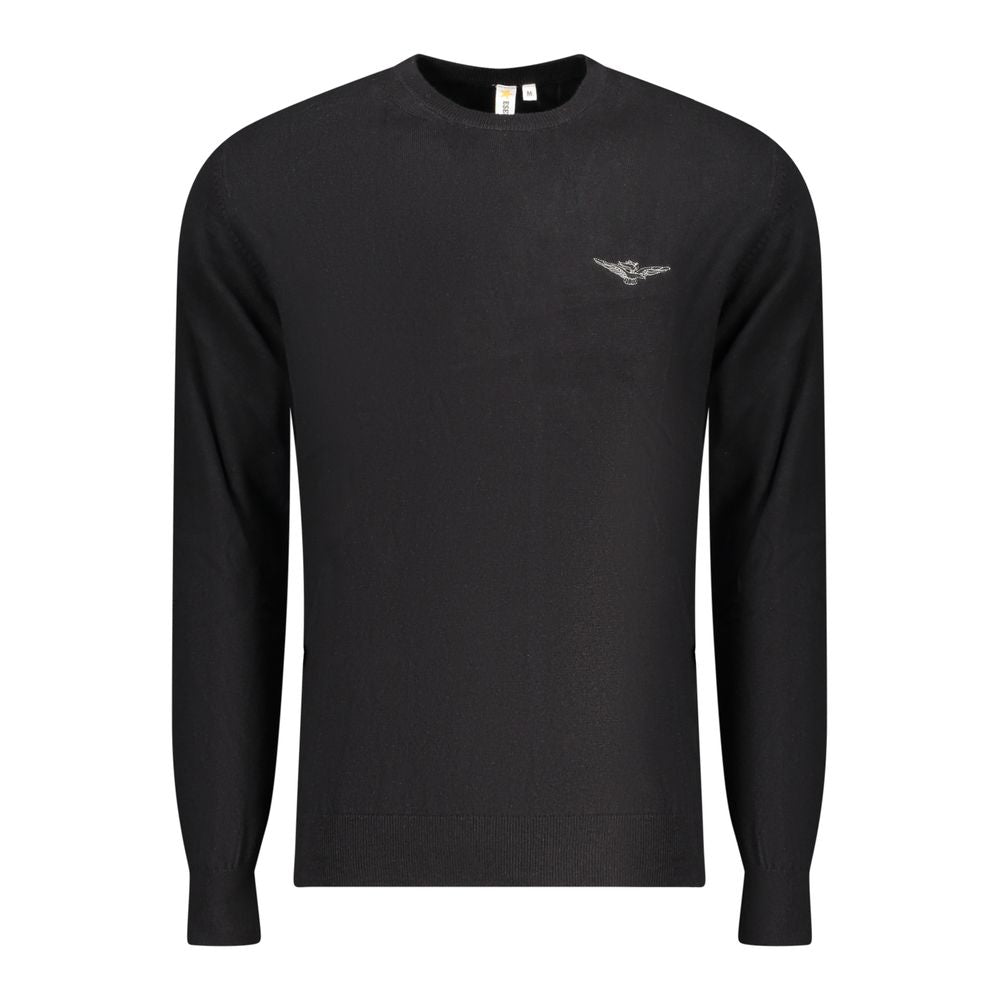 Accademia Militare Schwarzer Baumwollpullover