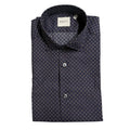 Bagutta Blaues Baumwollhemd für Herren, Slim Fit