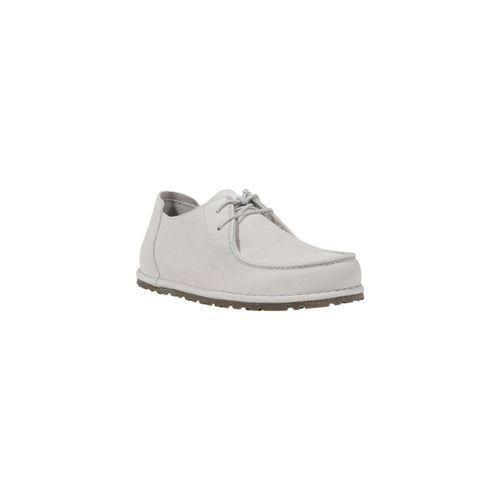 Birkenstock Weiße Leder-Slipper