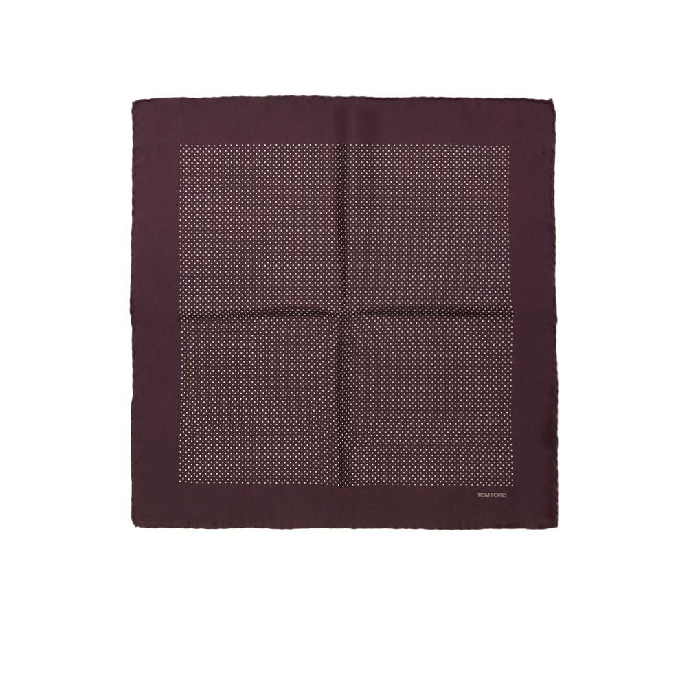 Tom Ford Bordeaux-Seiden-Clutch