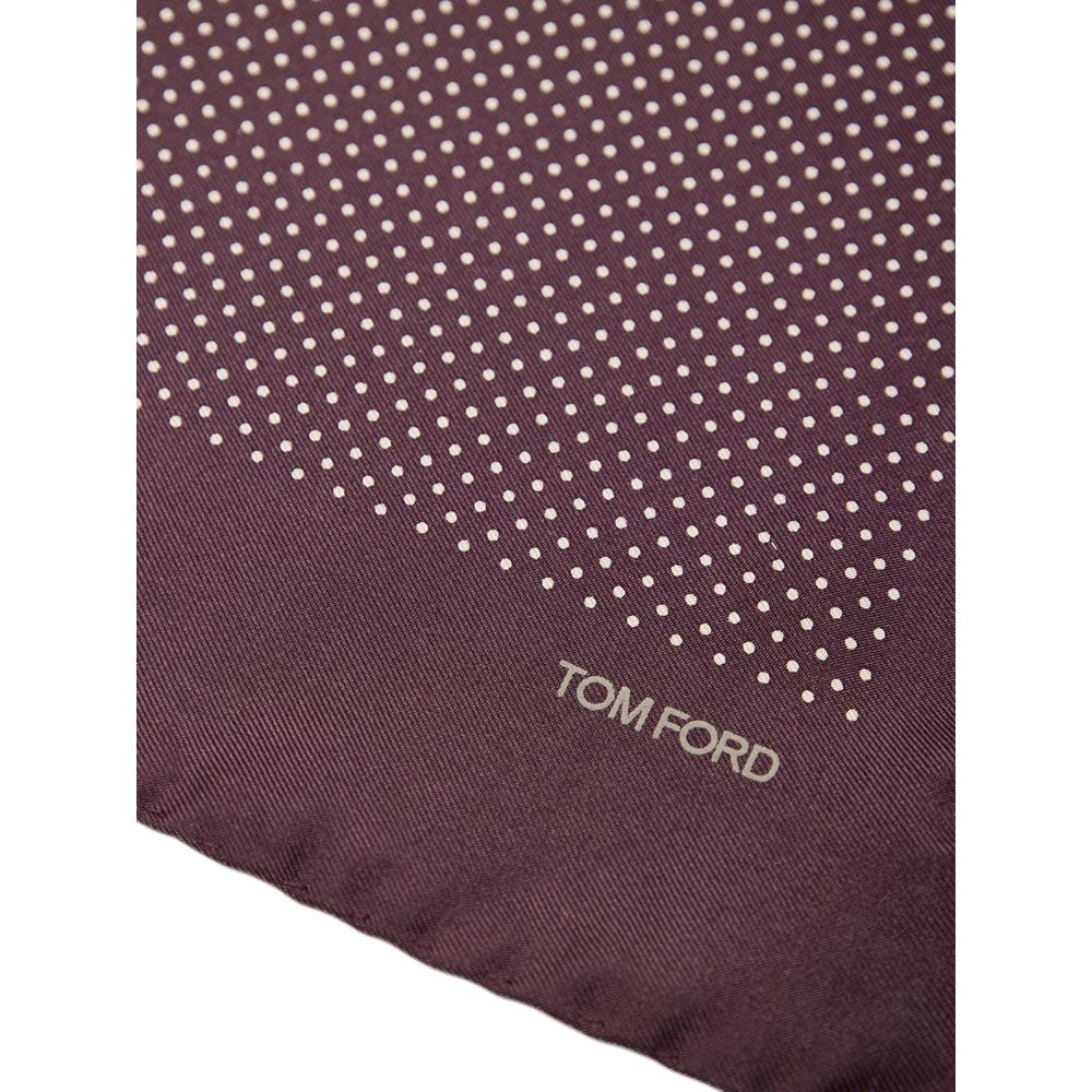 Tom Ford Bordeaux-Seiden-Clutch