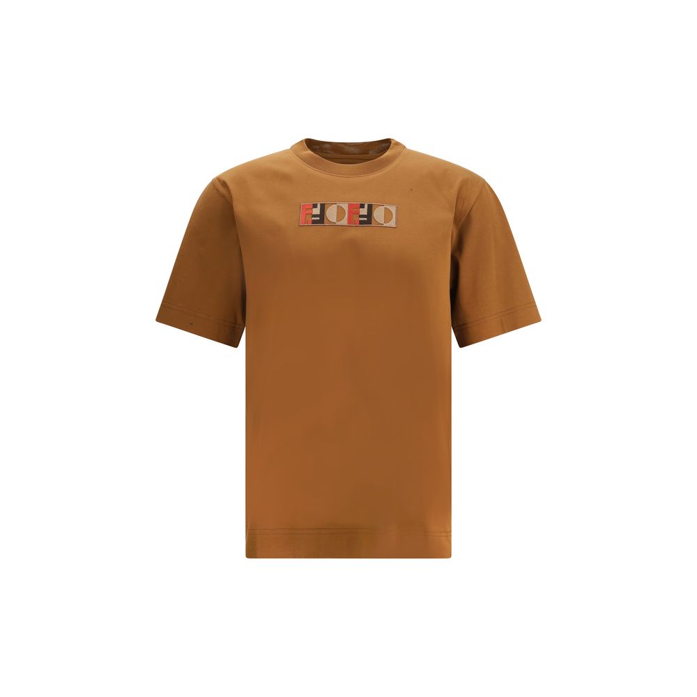 Fendi Braunes Baumwoll-T-Shirt