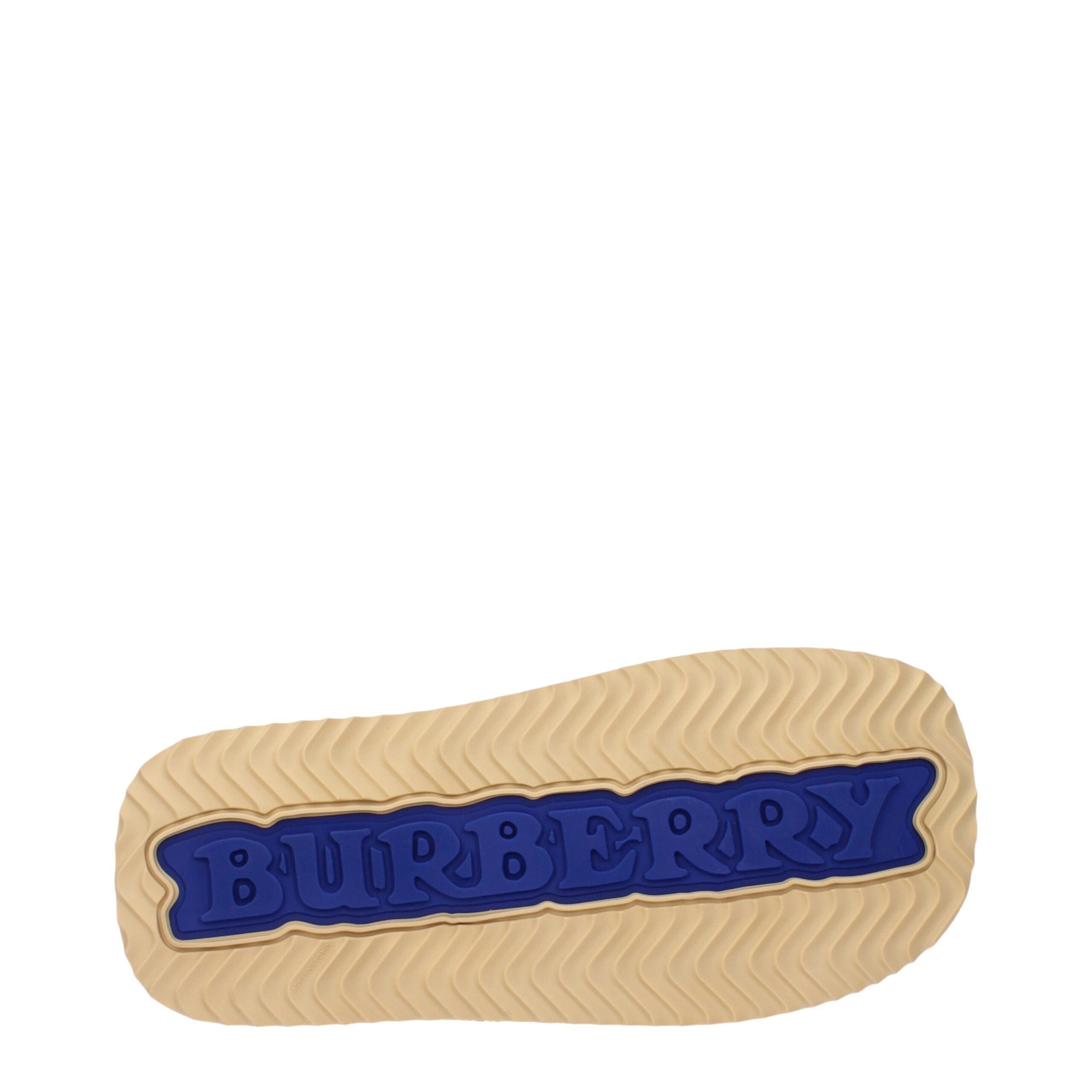 Burberry Beigefarbene Lederslipper