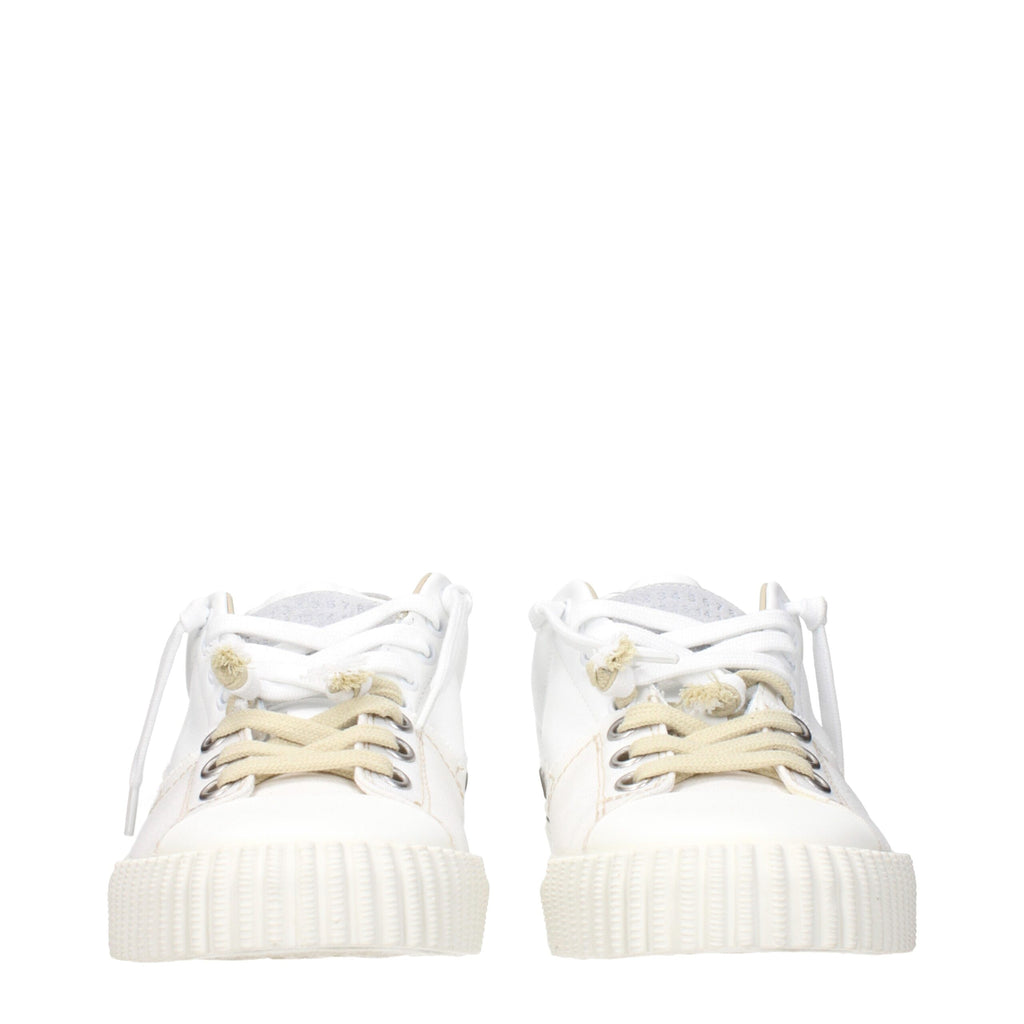Maison Margiela Weiße Leder-Sneaker mit niedrigem Schaft