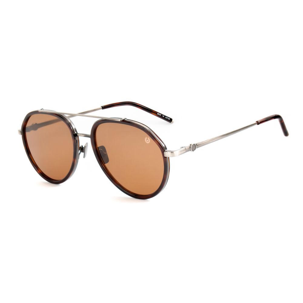 Belstaff Braune Sonnenbrille aus Edelstahl