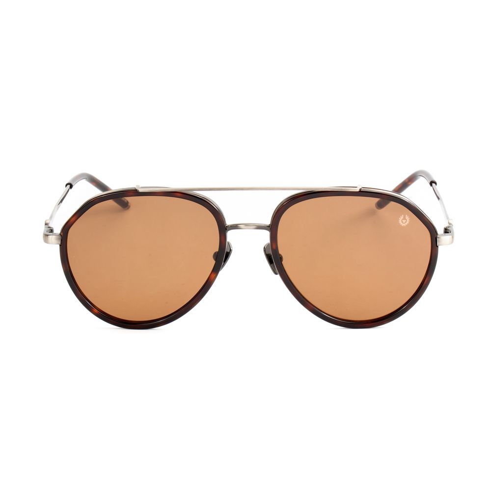 Belstaff Braune Sonnenbrille aus Edelstahl