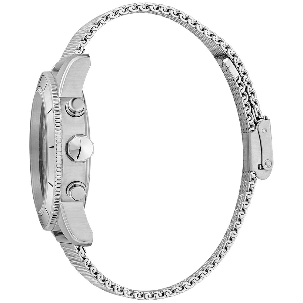 Just Cavalli Elegante Edelstahl-Armbanduhr in Grau