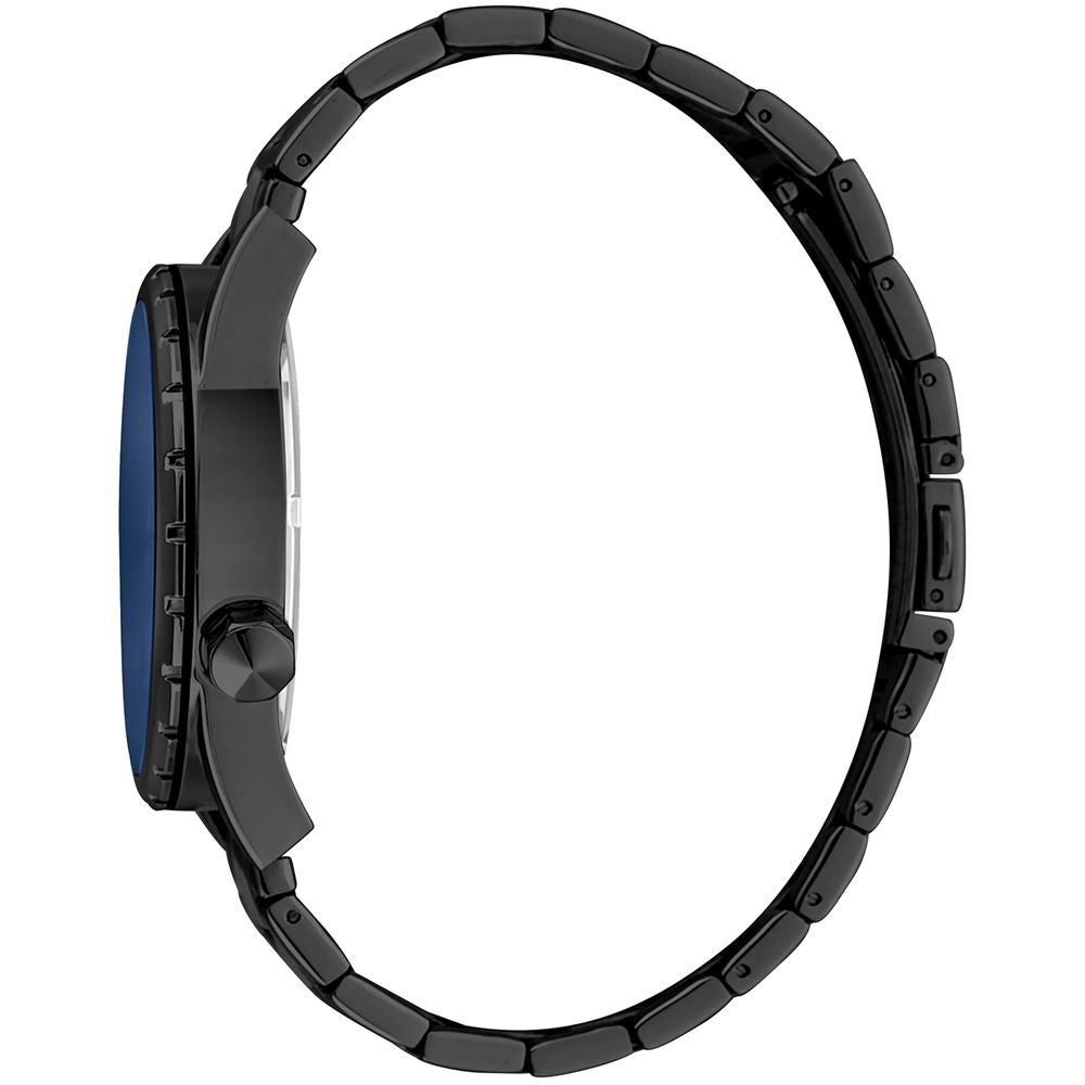 Just Cavalli Elegante Herrenuhr aus schwarzem Edelstahl