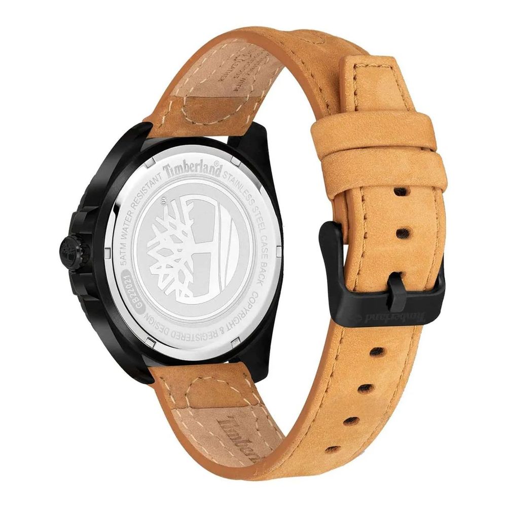 Timberland Braune Leder-Dress-Watch