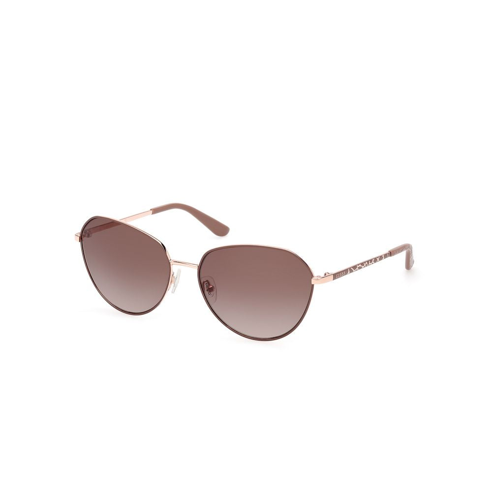 Guess Beigefarbene Metall-Sonnenbrille