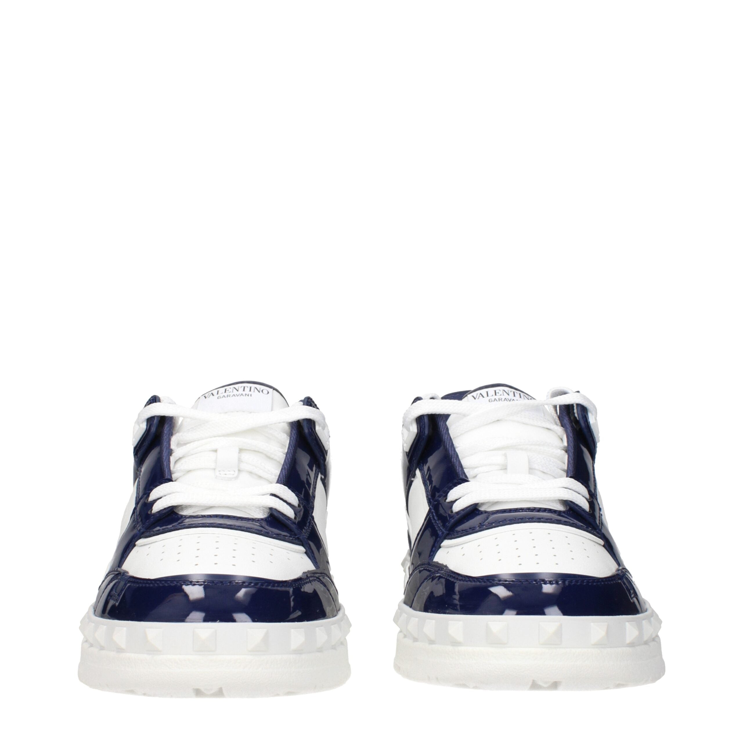 Valentino Garavani Weiße Leder-Sneaker mit niedrigem Schaft