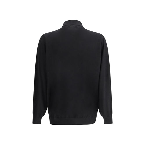 Brunello Cucinelli Schwarzes Kaschmir-Hemd