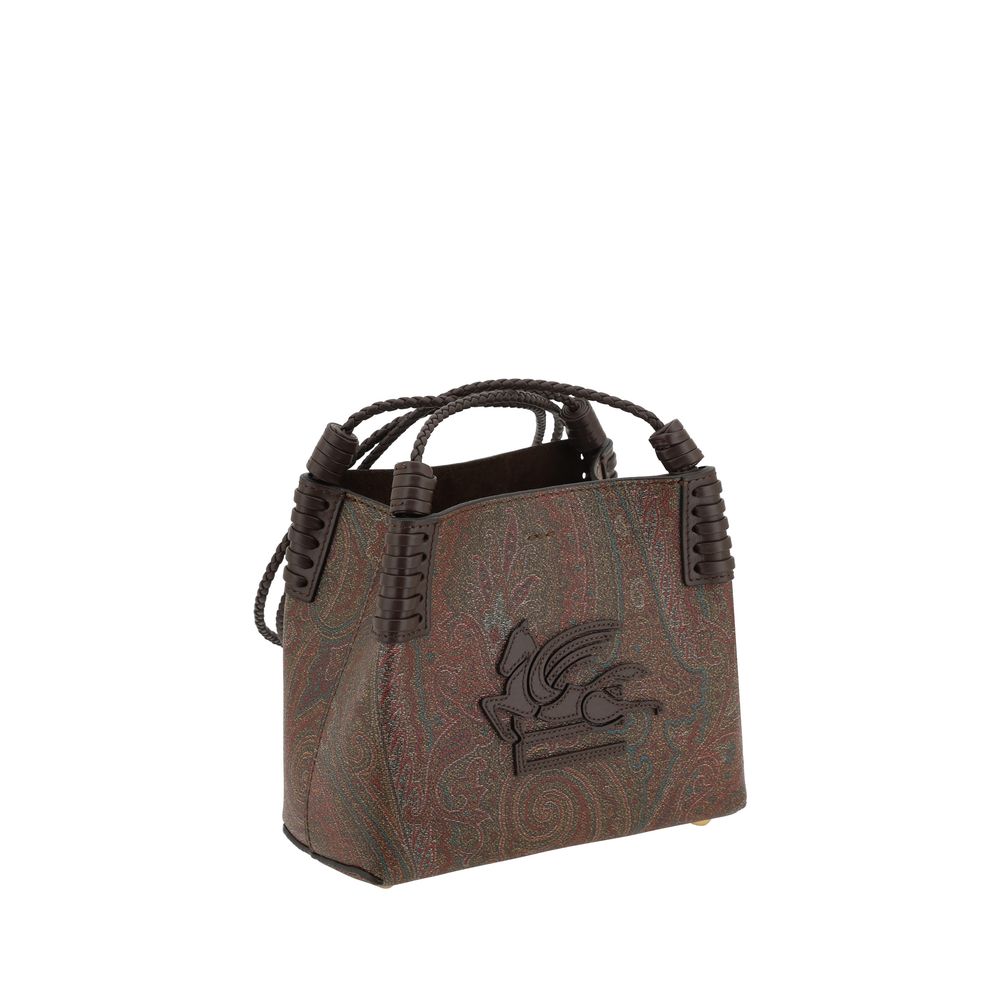Etro Braune Stoffhandtasche