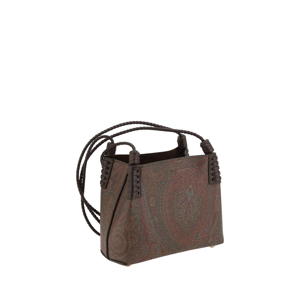Etro Braune Stoffhandtasche