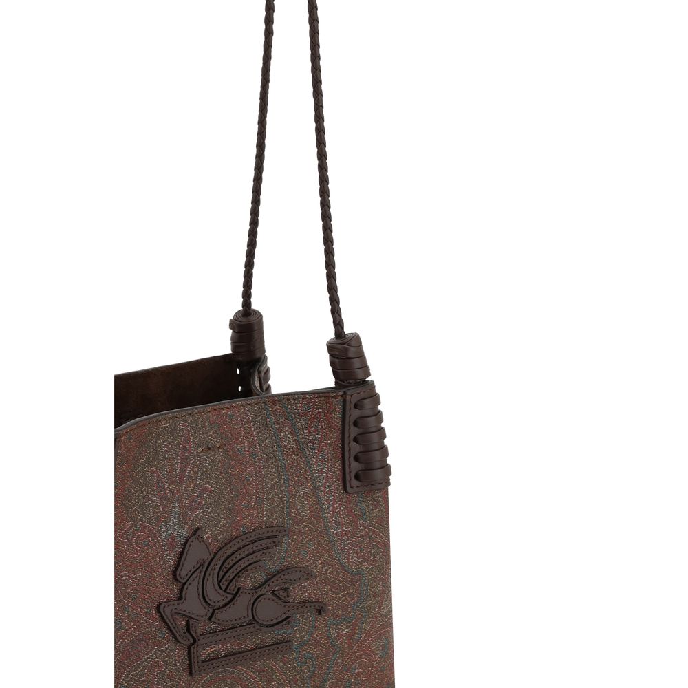 Etro Braune Stoffhandtasche