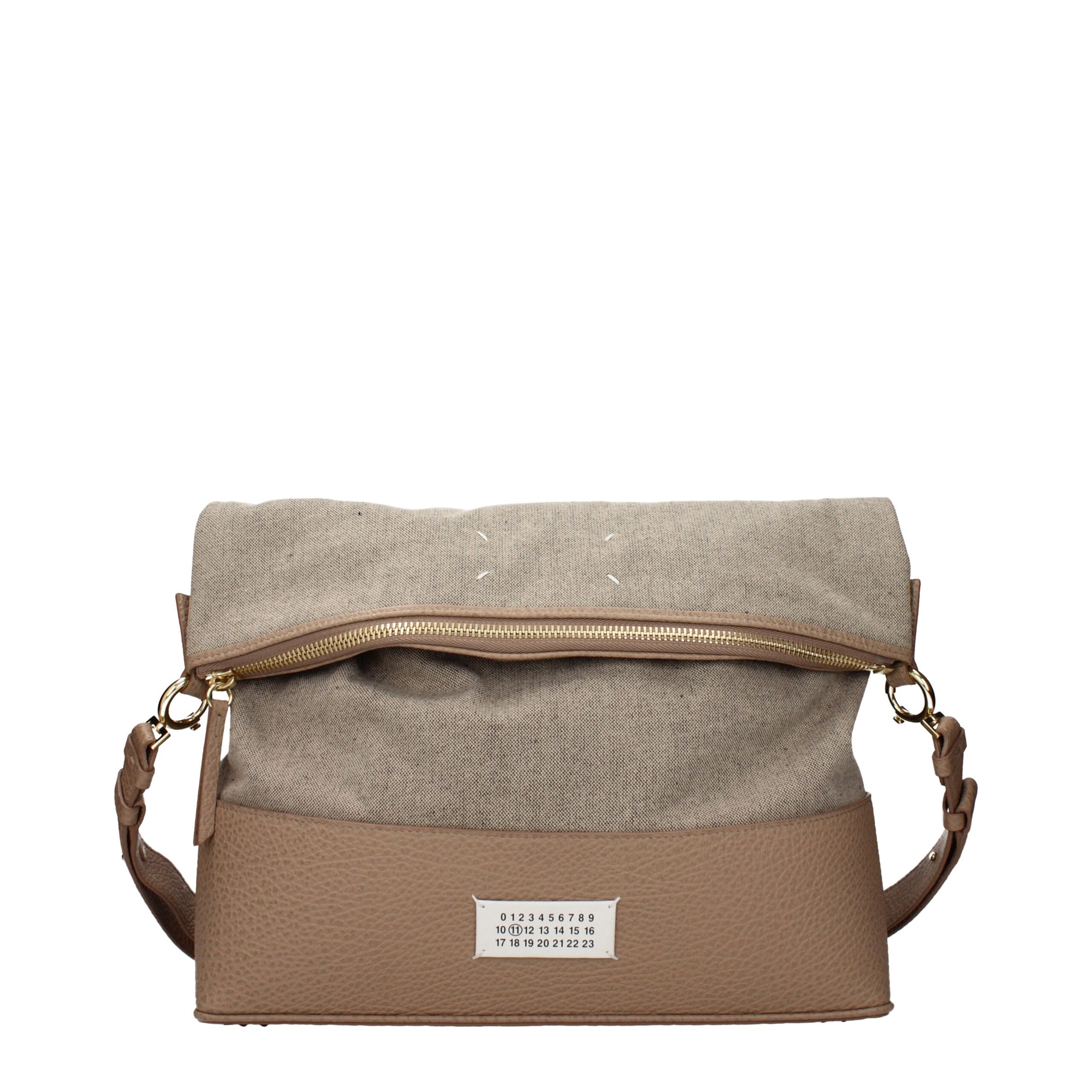Maison Margiela Beige Stoff Schultertasche