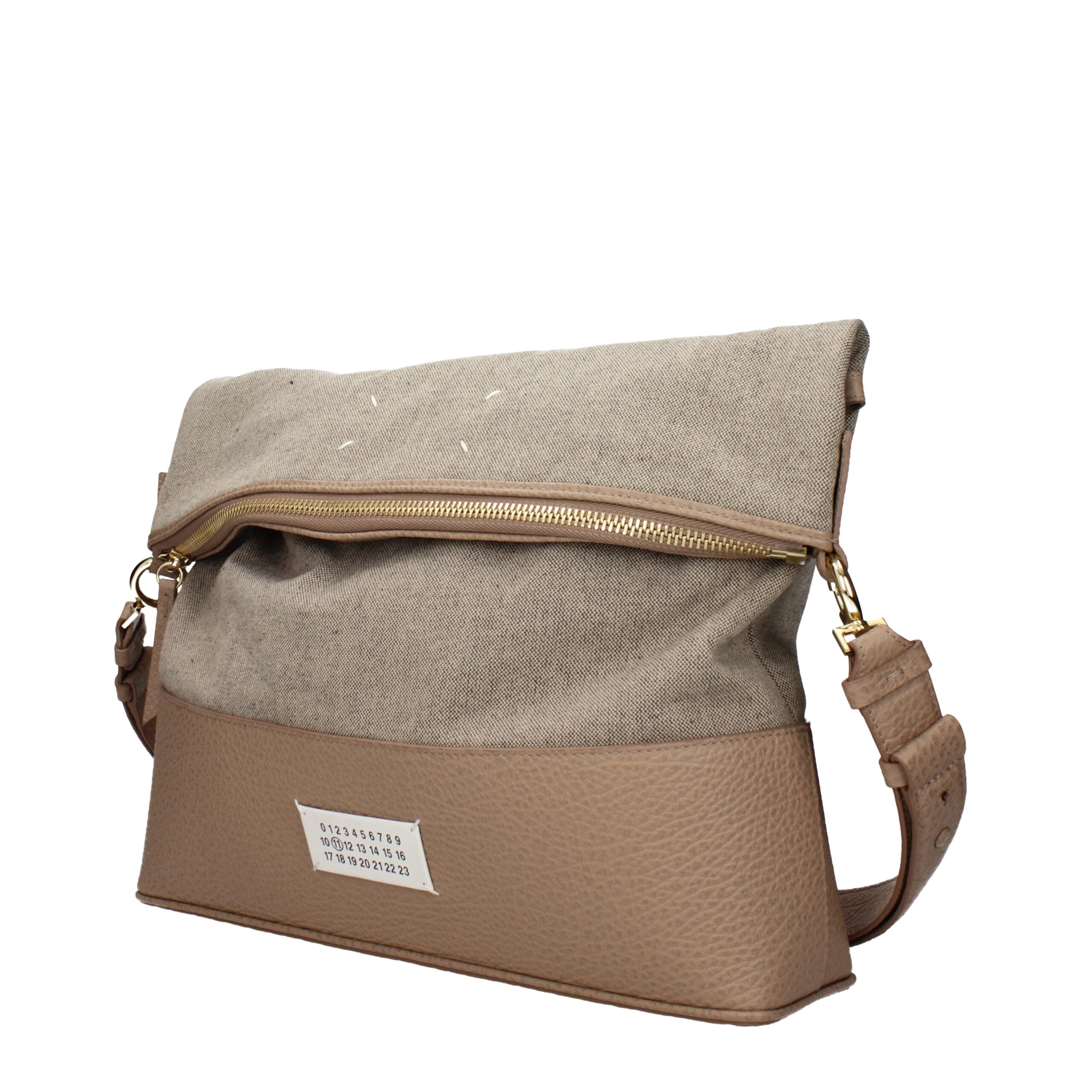Maison Margiela Beige Stoff Schultertasche