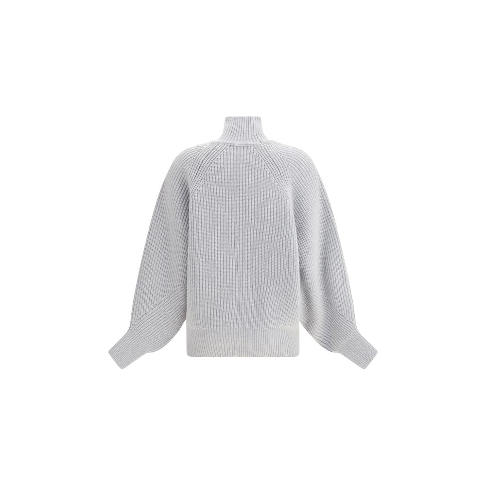Balmain Grauer Wollpullover