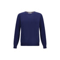 Brunello Cucinelli Blue Fleece Wool Sweatshirt