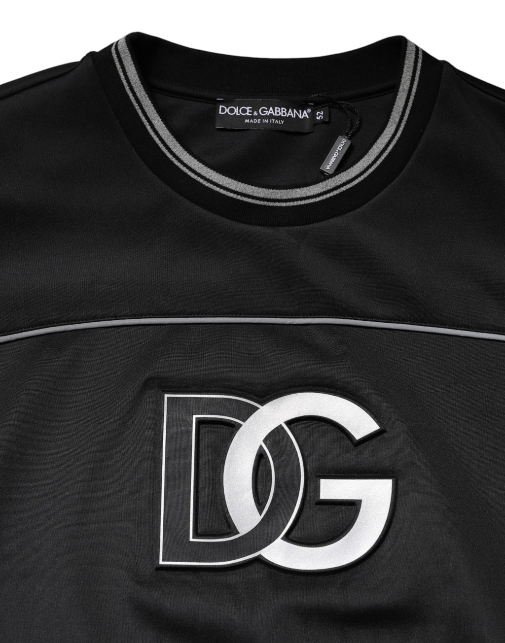 Dolce & Gabbana Black DG Logo Crew Neck Sweatshirt Sweater