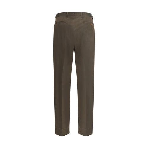 Brioni Bicolor-Freizeithose aus Fleecewolle